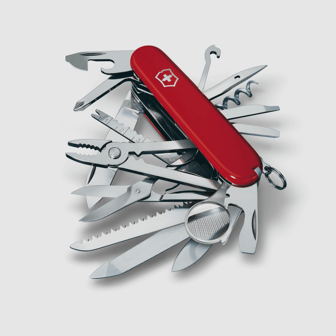 Victorinox Szwajcarski nóż Swiss Champ z 33 funkcjami Czerwony, zdjęcie 2 z 4