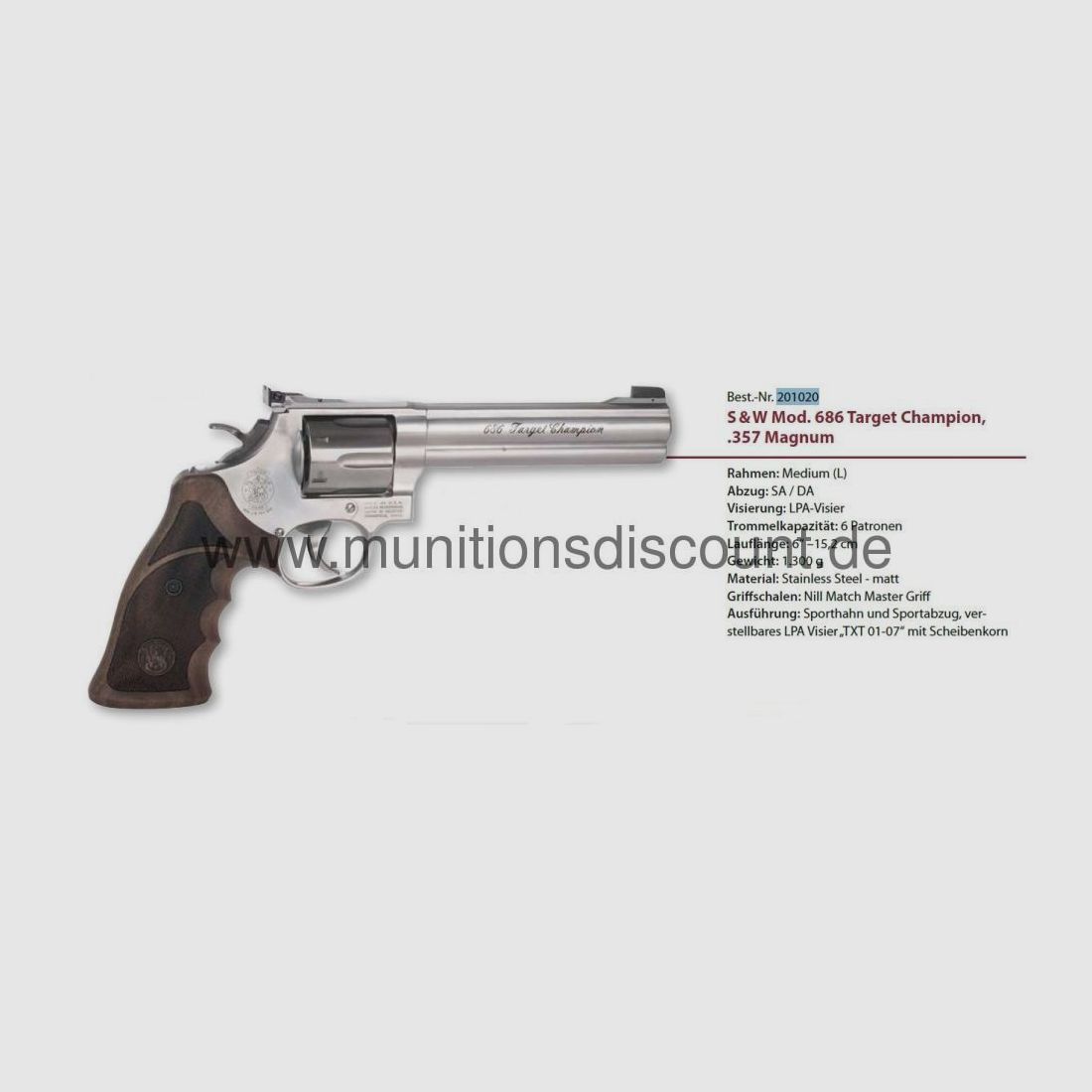 Smith & Wesson 686 Target Champion