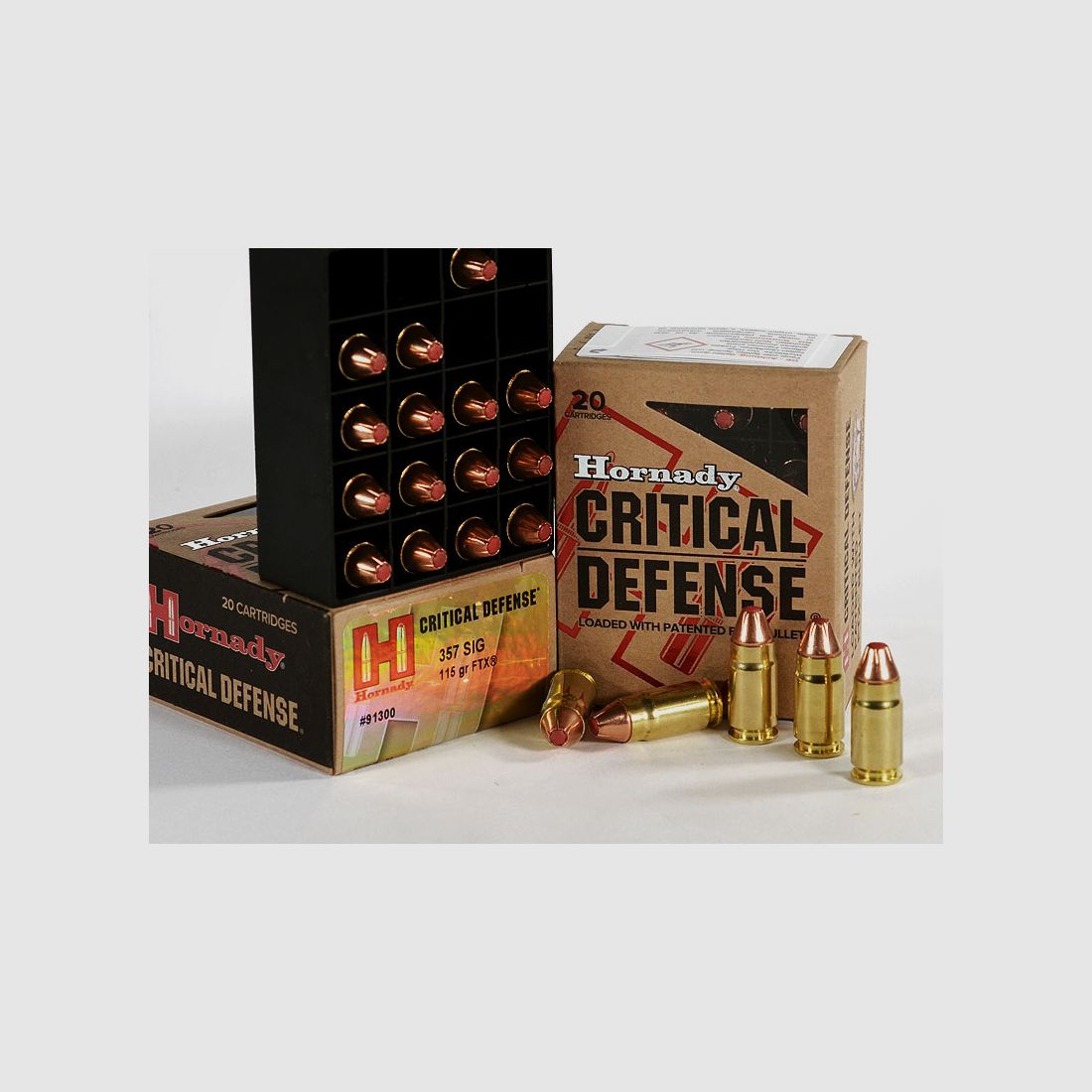 Hornady Critical DEFENSE FTX .357 SIG, 115 grs 1 paquete (20 disparos a 1,695 €*)