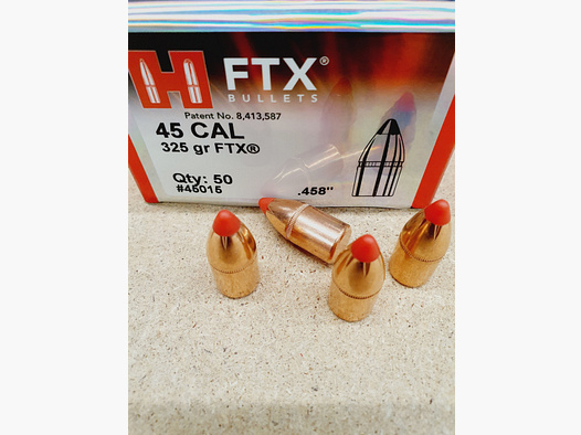 .45-70/.458/325grs FTX Hornady No. 45015 Geschosse 50 Stk.