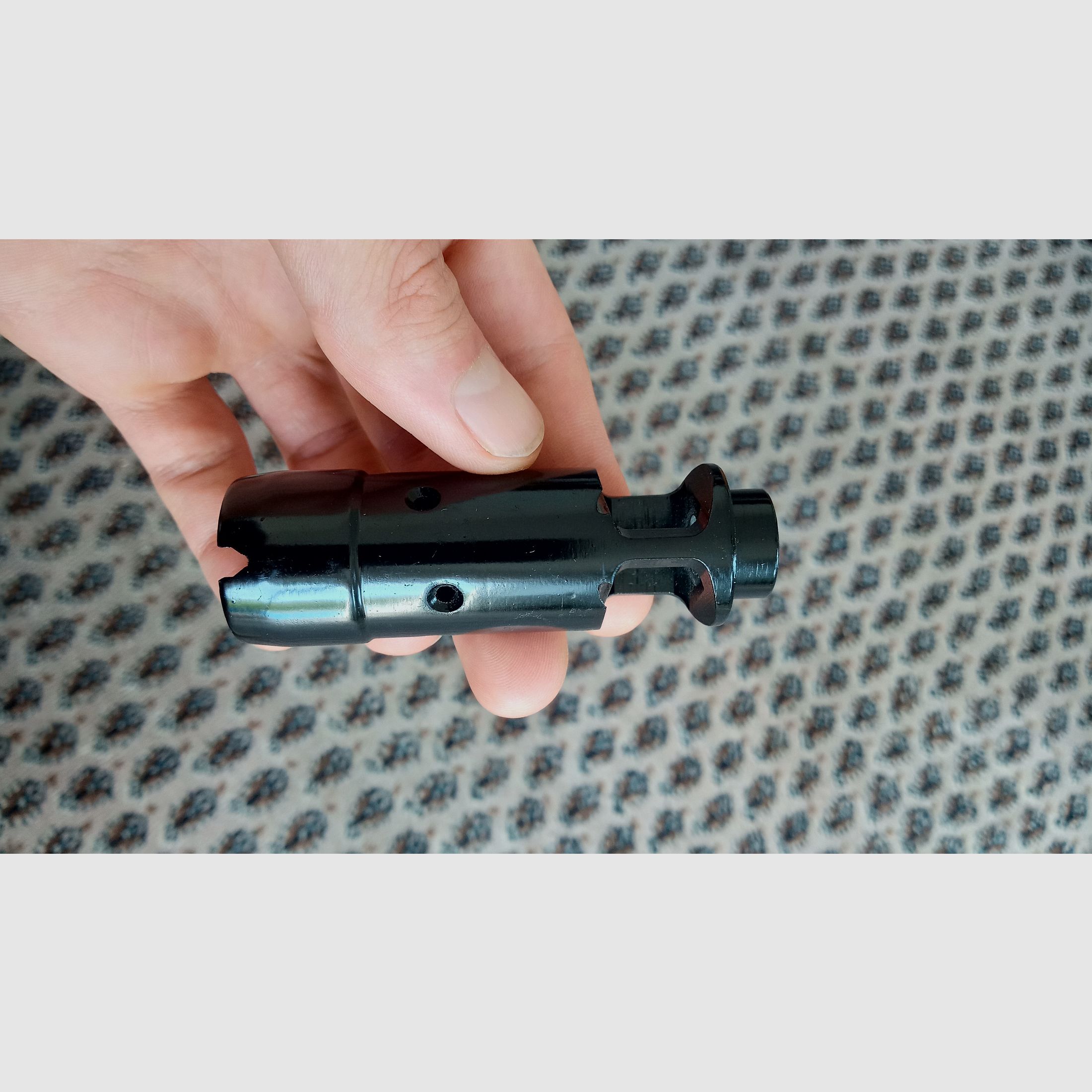 Tauchangebot: Wiesa 5,45/.223 Zick-Zack Flash Hider  gegen Arsenal Flash Hider // DDR NVA MPi AK74 24x1,5 mm Rechtsgewinde Mündungsbremse Mündungsfeuerdämpfer