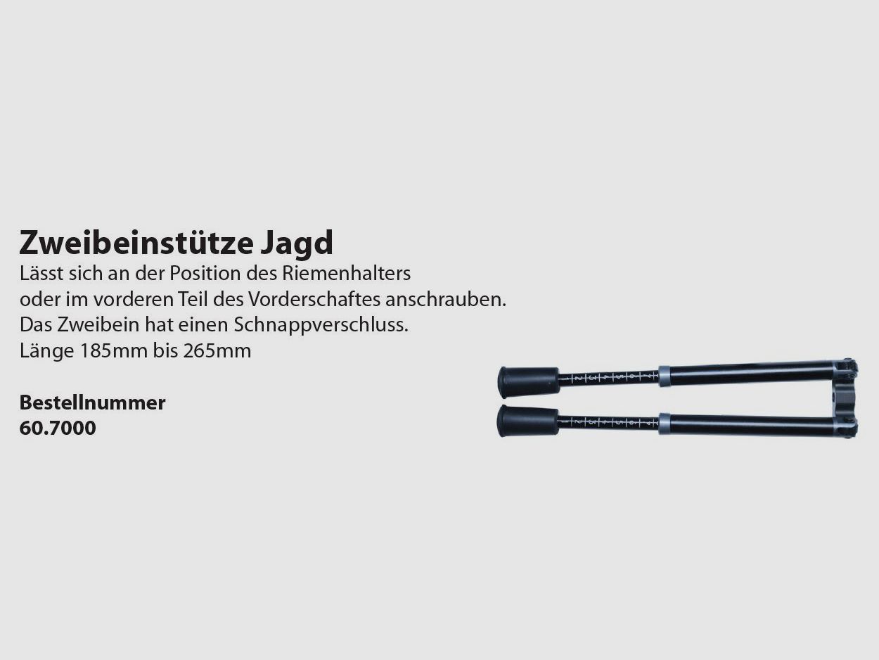 Wyss Zweibeinstütze Jagd