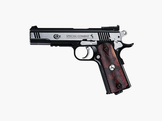 CO2 Pistole Colt Special Combat Classic Ganzmetall Kaliber4,5mm Stahl BBs Neu mit Rechnung