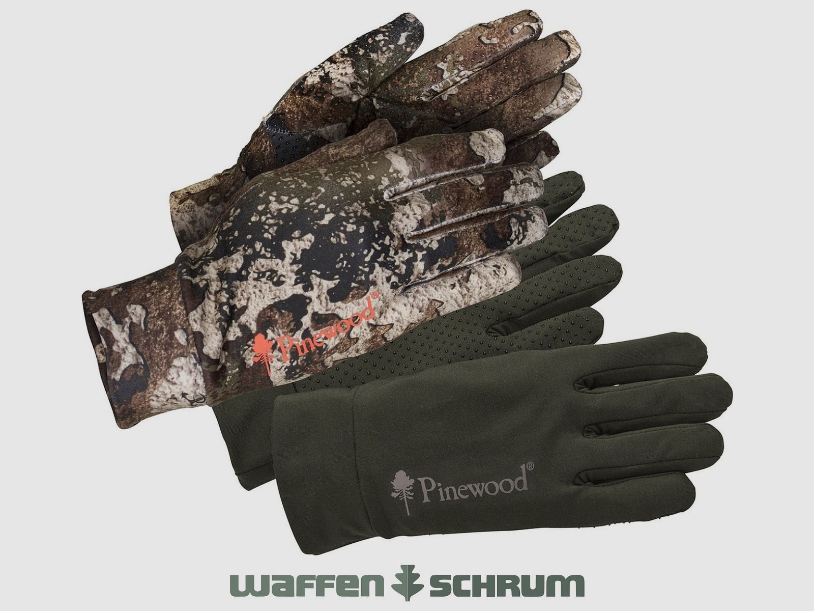 Pinewood Handschuhe Furudal Liner Strata Moss Green