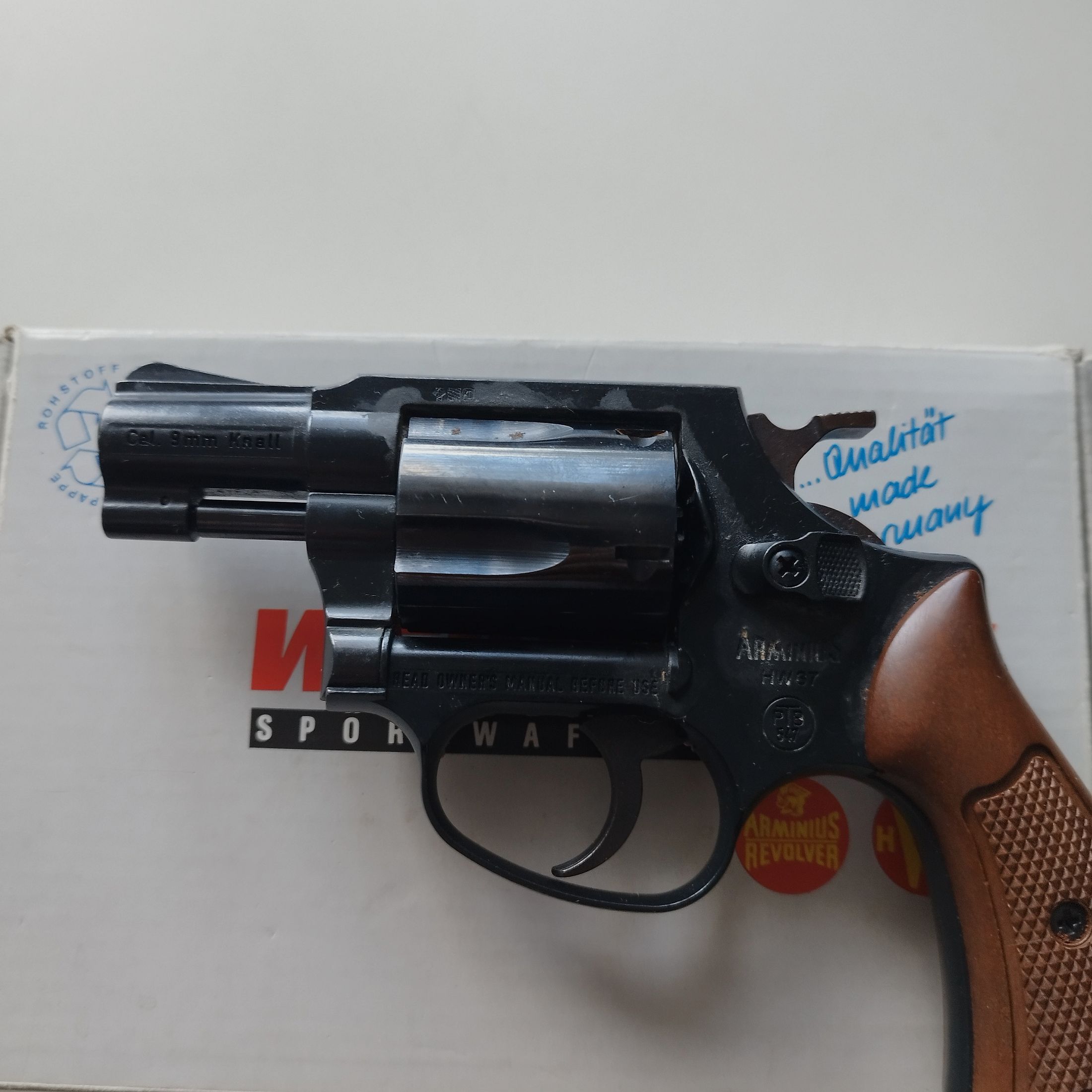 Weihrauch Arminius HW 37 - 9mm blank - SRS revolver with box PTB