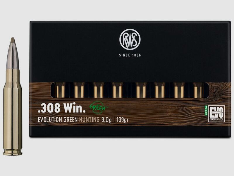RWS EVO GREEN 9,0G 139GR .308 WIN VE20