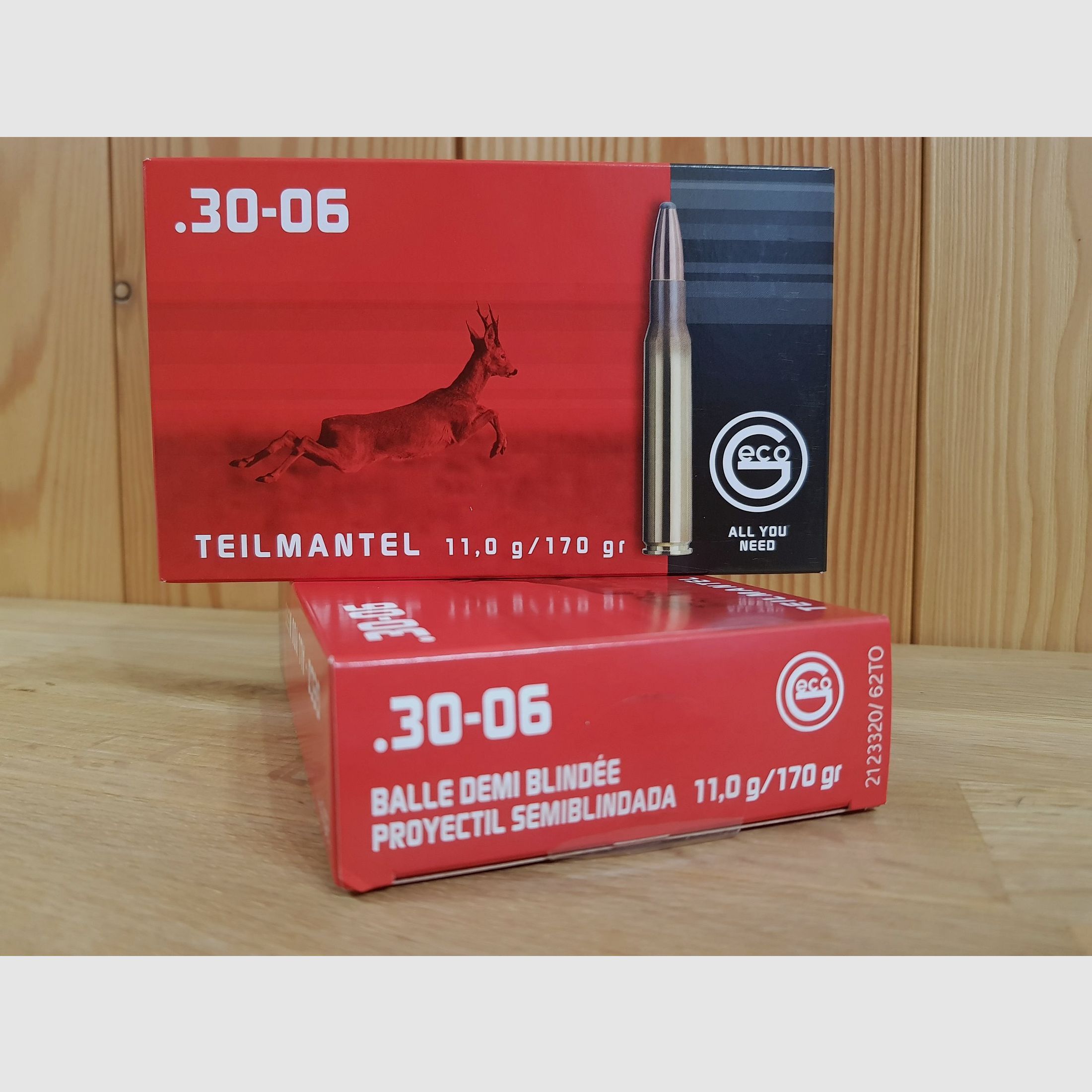 GECO MUNITION Kal. 30-06 TM 170 GR.