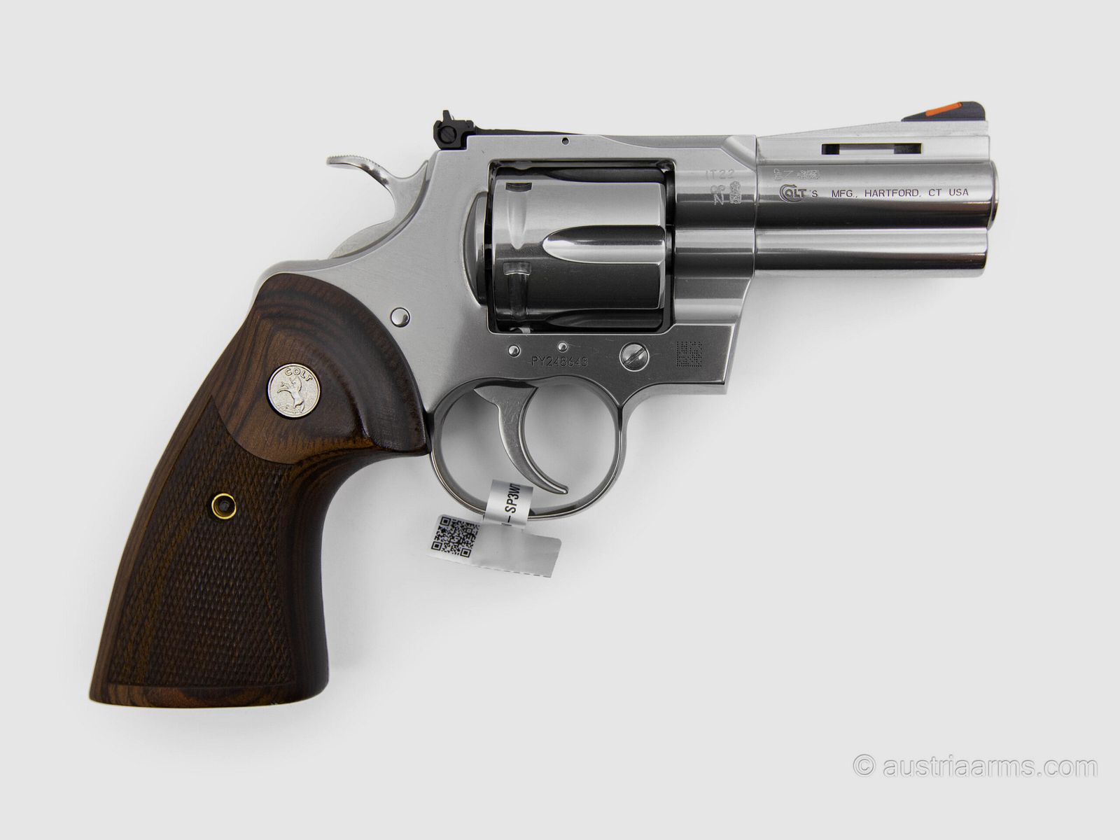 Colt Combat Python Stainless Deluxe, Nowa broń, 3.0 cala, .357 Magnum, zdjęcie 2 z 5