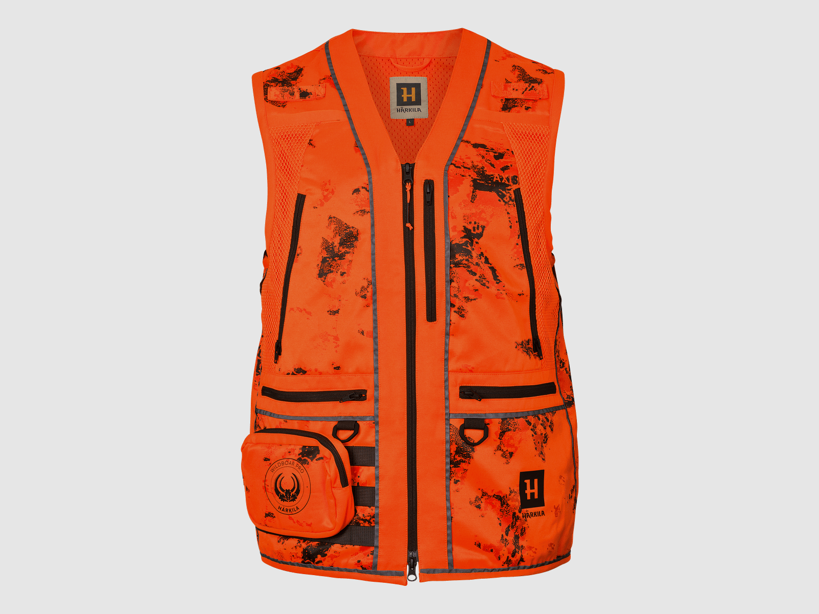 Härkila Wildboar Pro Blaze Camo Kamizelka Męska AXIS MSP®CE Pomarańczowa 4XL