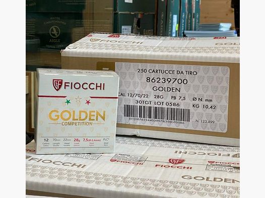 Fiocchi 12/70 Golden Competition Trap 28g Shotgun Shells
