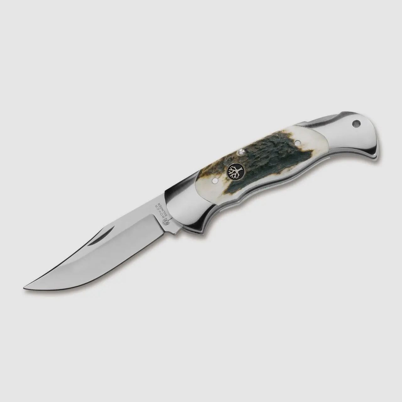 Böker pocket knife Scout stag horn