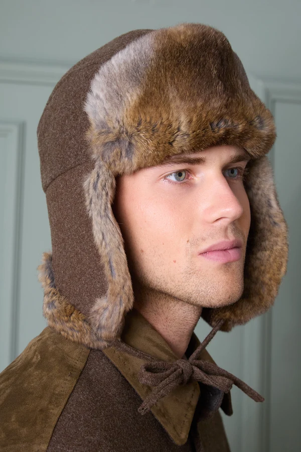 Cappello da caccia Habsburg con pelliccia in loden marrone, immagine 3 di 4