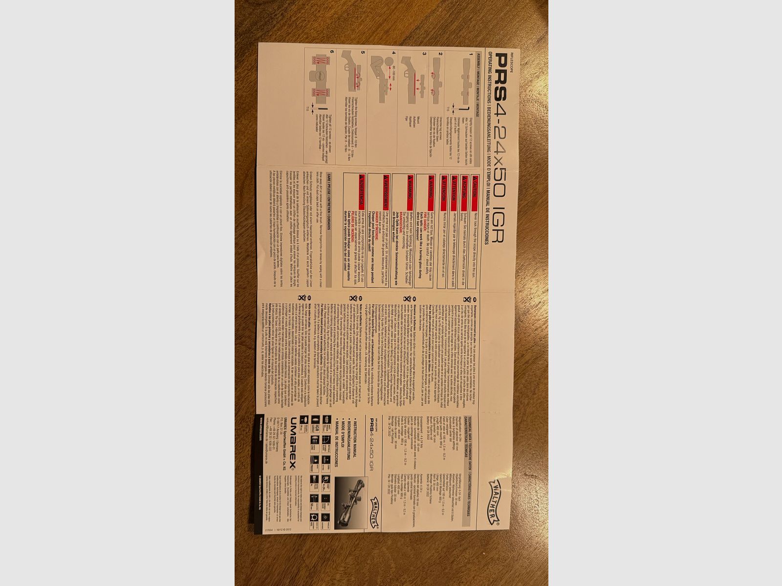 Walther PRS 4-24 x 50 Zielfernrohr