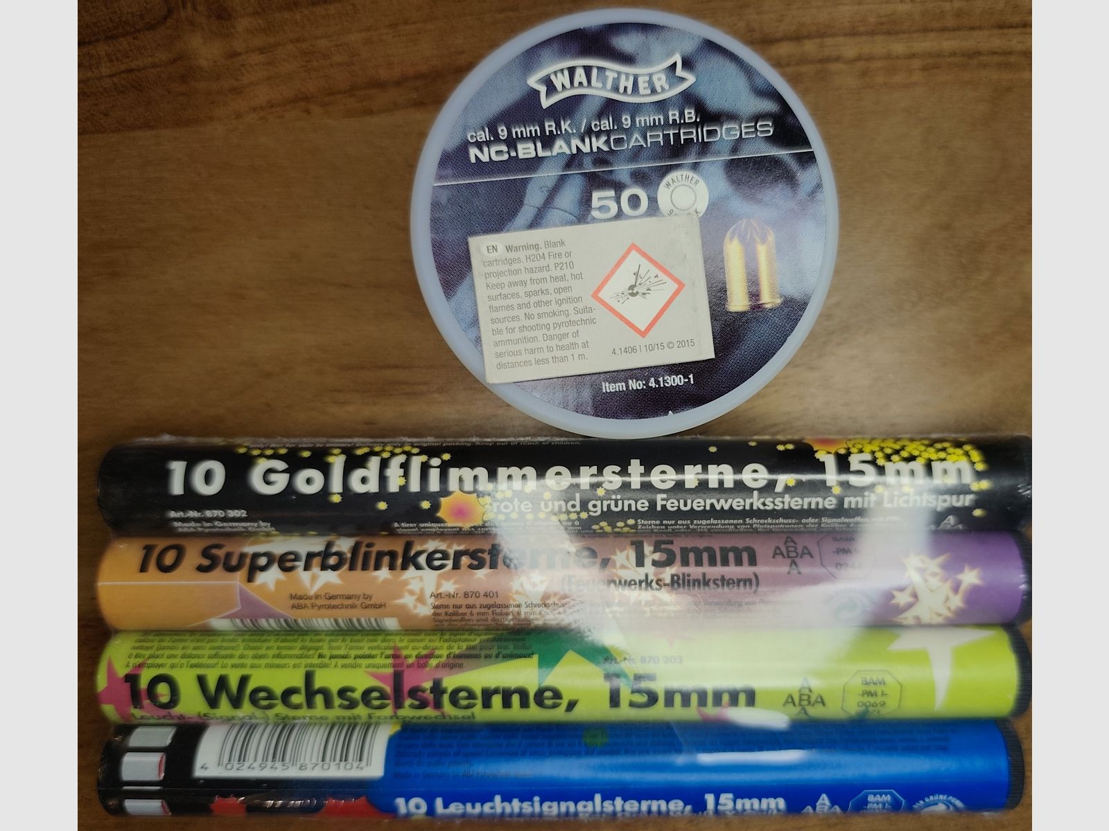 Smith & Wesson Chiefs Special 9mm PTB 794 New Year's Set 40 Pyro + 50 rounds NC ammunition