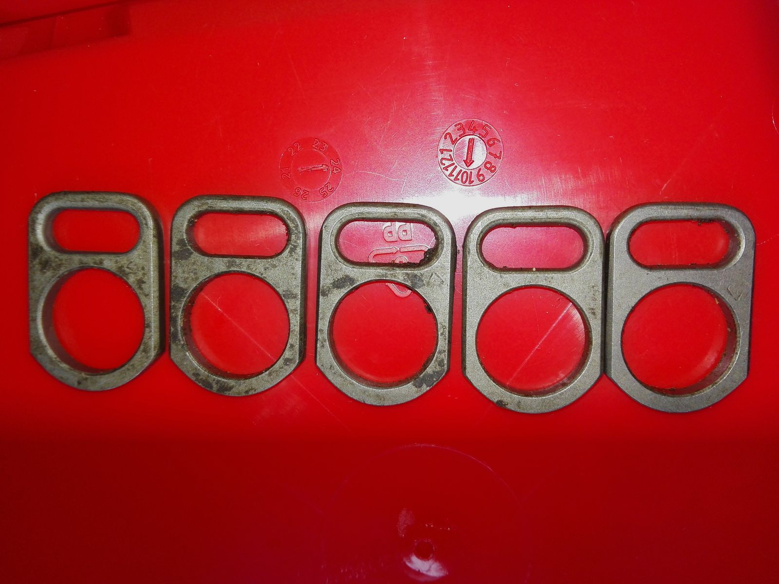 Original polnische AK 47 Gasblock Trageriemenplatten/gasblock sling mounting plates wie neu!   Tags: AKM AK74 Saiga MPi Yunker Type 56