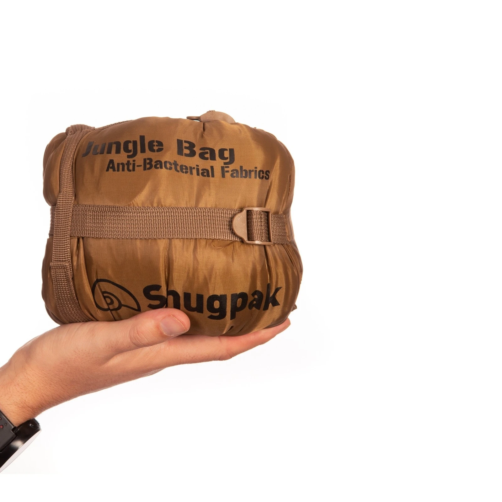 Saco de dormir ligero Jungle Bag Coyote Snugpak, cremallera a la derecha, verano, RZ, 900 g, con mosquitera