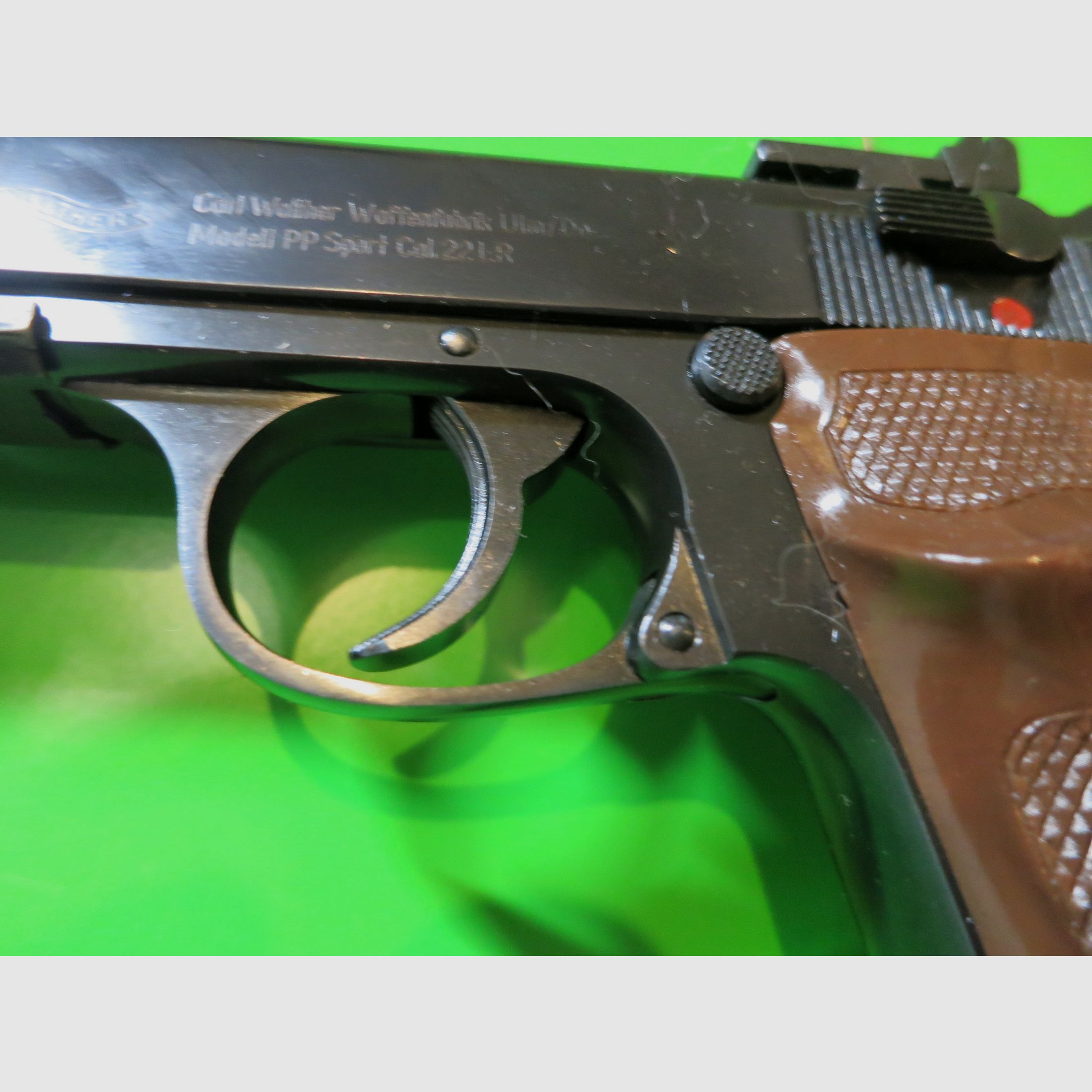 Pistola de deporte Walther PP Sport, calibre .22lr, peso del cañón, cañón de 5" #46-