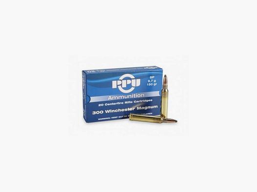 PPU Patrone 300 WIN MAG SP 180GR