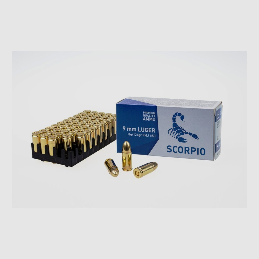 STV 9mm Luger 124grs FMJ STV Scorpio / 1000 pièces