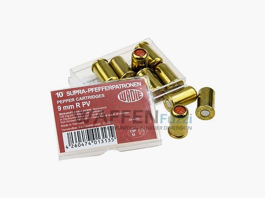 Wadie pepper ammunition 9 mm for revolvers - now even stronger