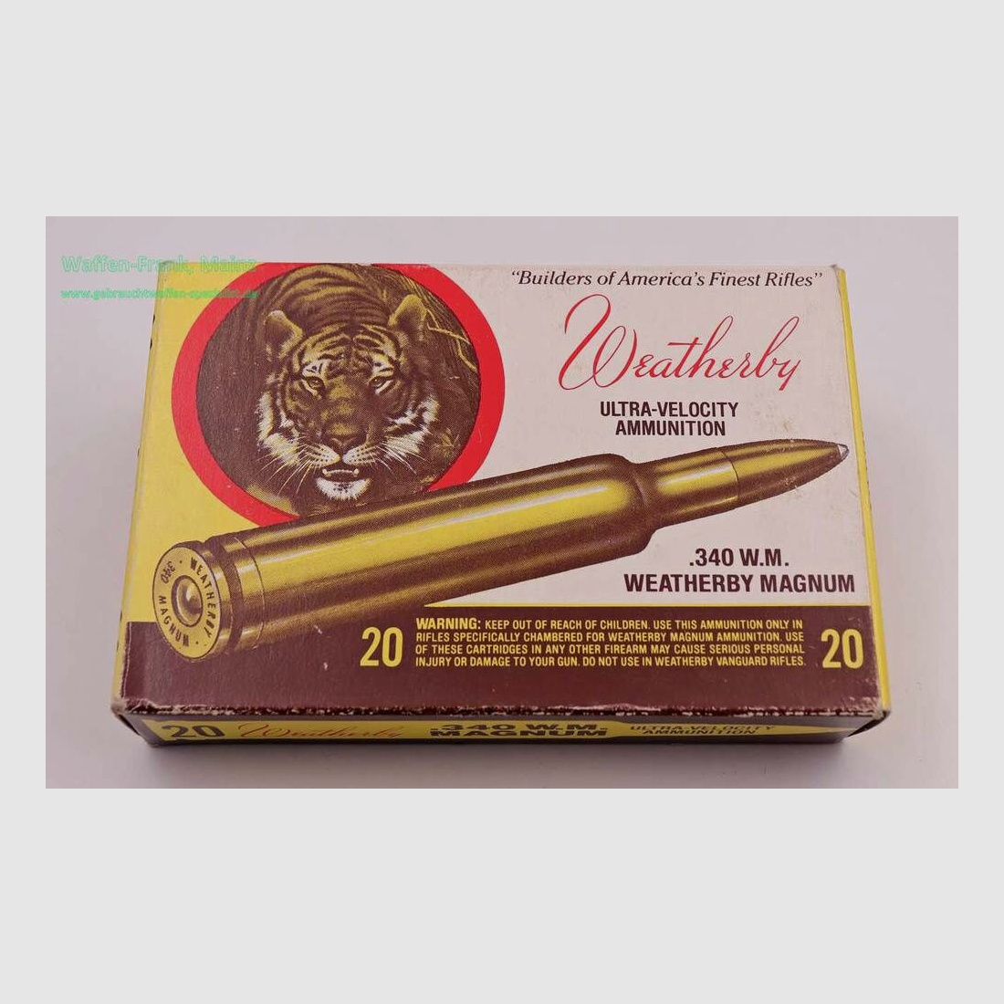 Weatherby - USA Büchsenpatronen .340WBY.Mag