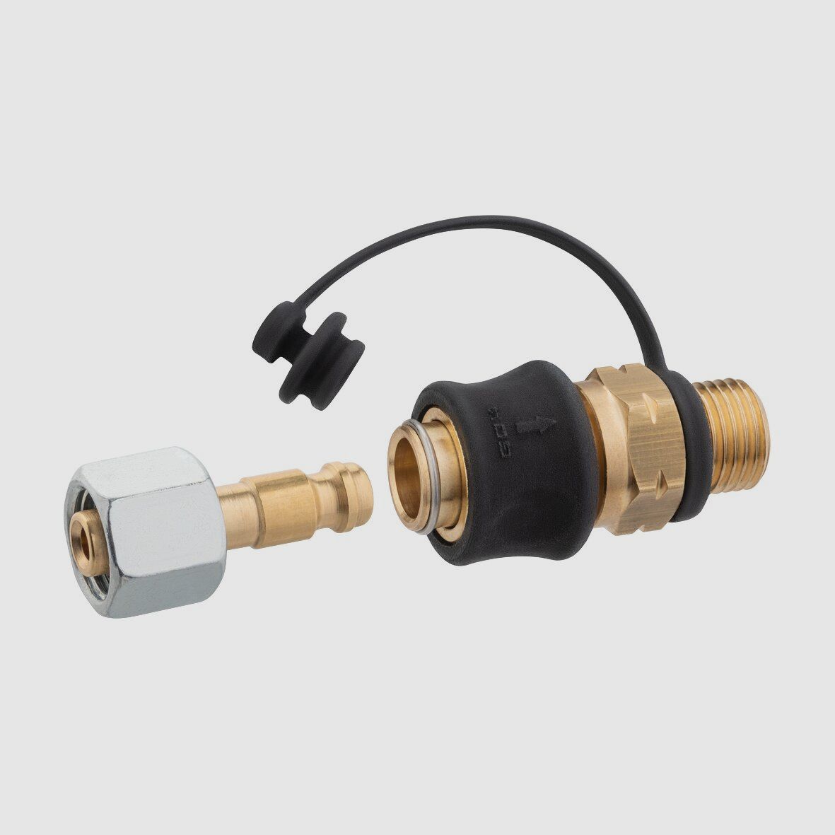 Steckkupplung Set Typ SKU-QR, G 1/4 LH-KN x SKU und STN x G1/4LH-ÜM 90°, Bild 4 von 6
