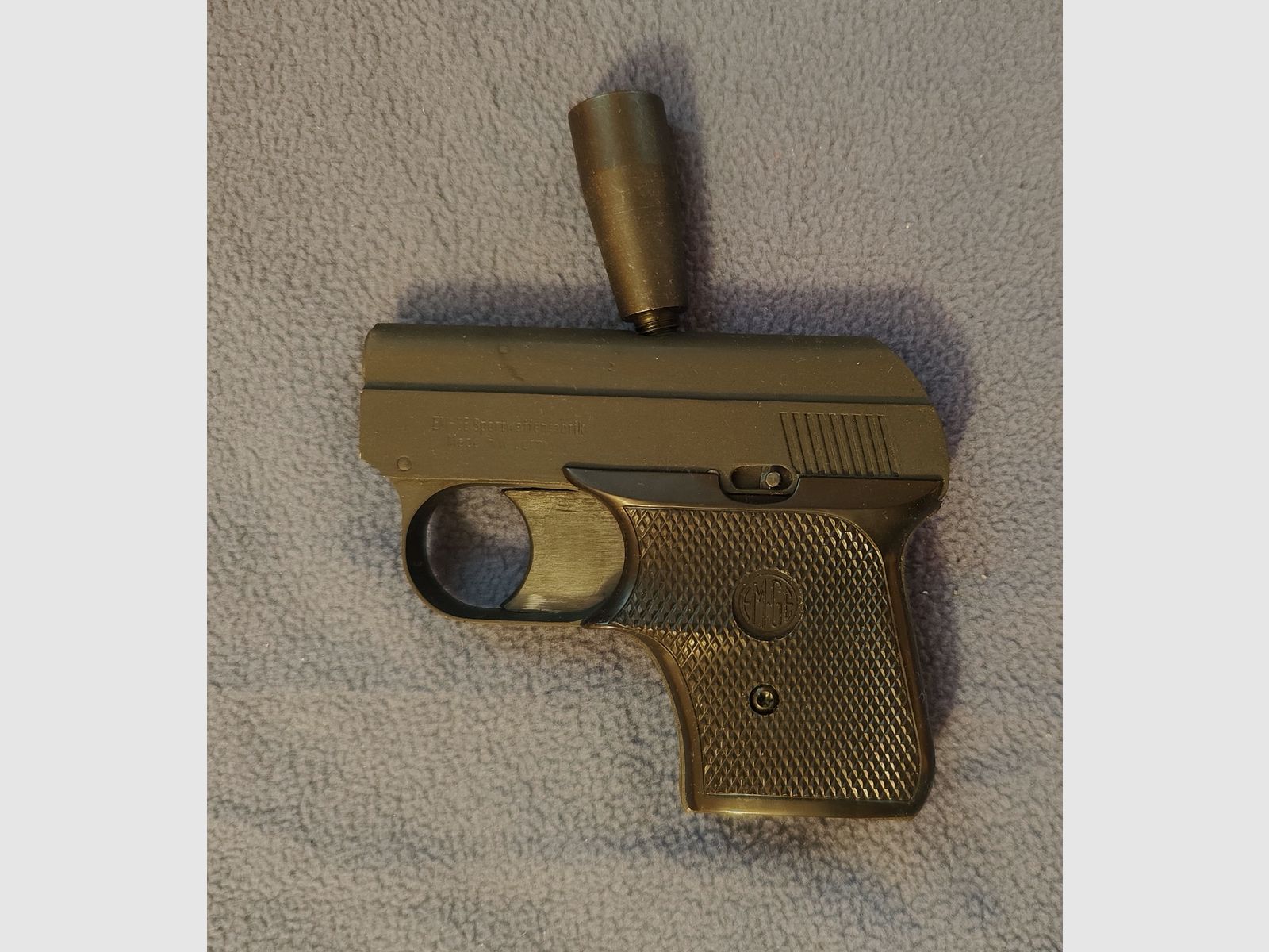 EM-GE 61 Startpistole 6 mm matt brüniert Signalpistole mit Zusatzlauf