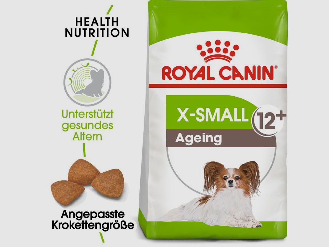 ROYAL CANIN Ältere Sehr Kleine Hunde Trockenfutter X-Small Ageing 12+ 1,5 Kg