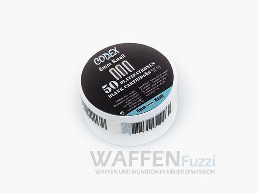 Codex 8 mm plaatspatronen, 50 schoten