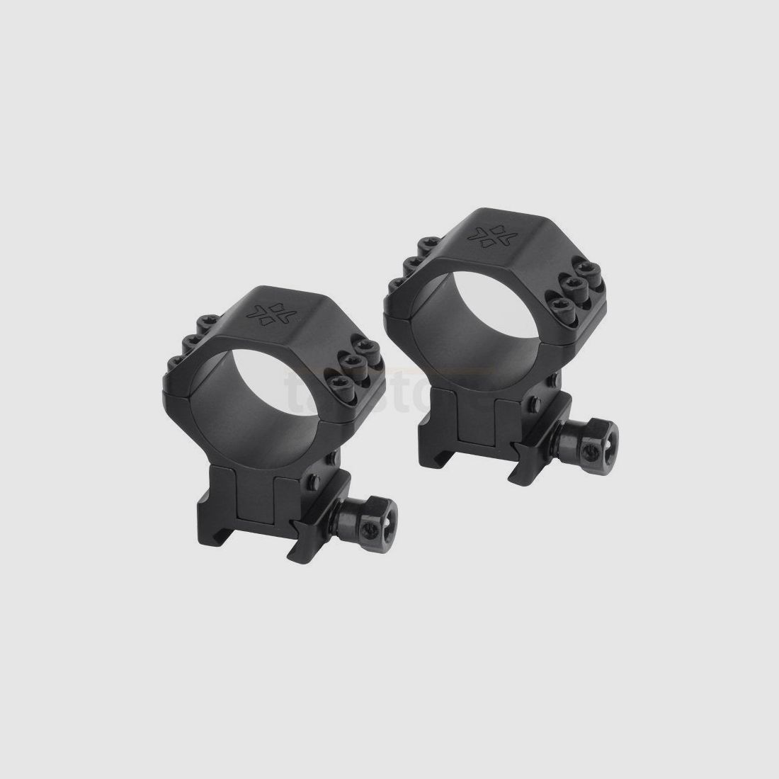 Vector Optics X-ACCU 30mm Adjustable Elevation Picatinny Rings - Black