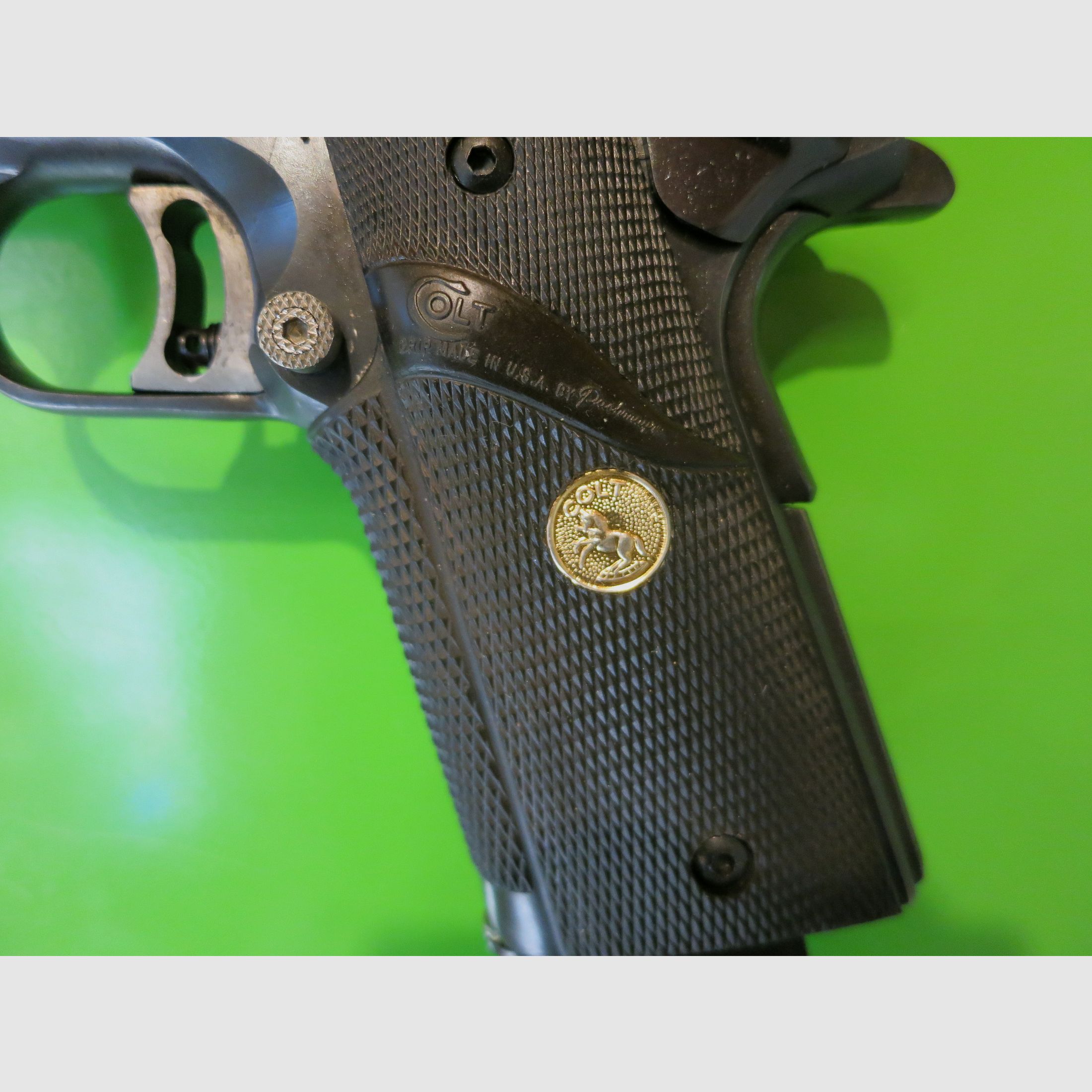 Colt Pistole 1911 National Match Gold Cup; Wilson-Lauf 5" mit Kompensator, .45ACP       #74-