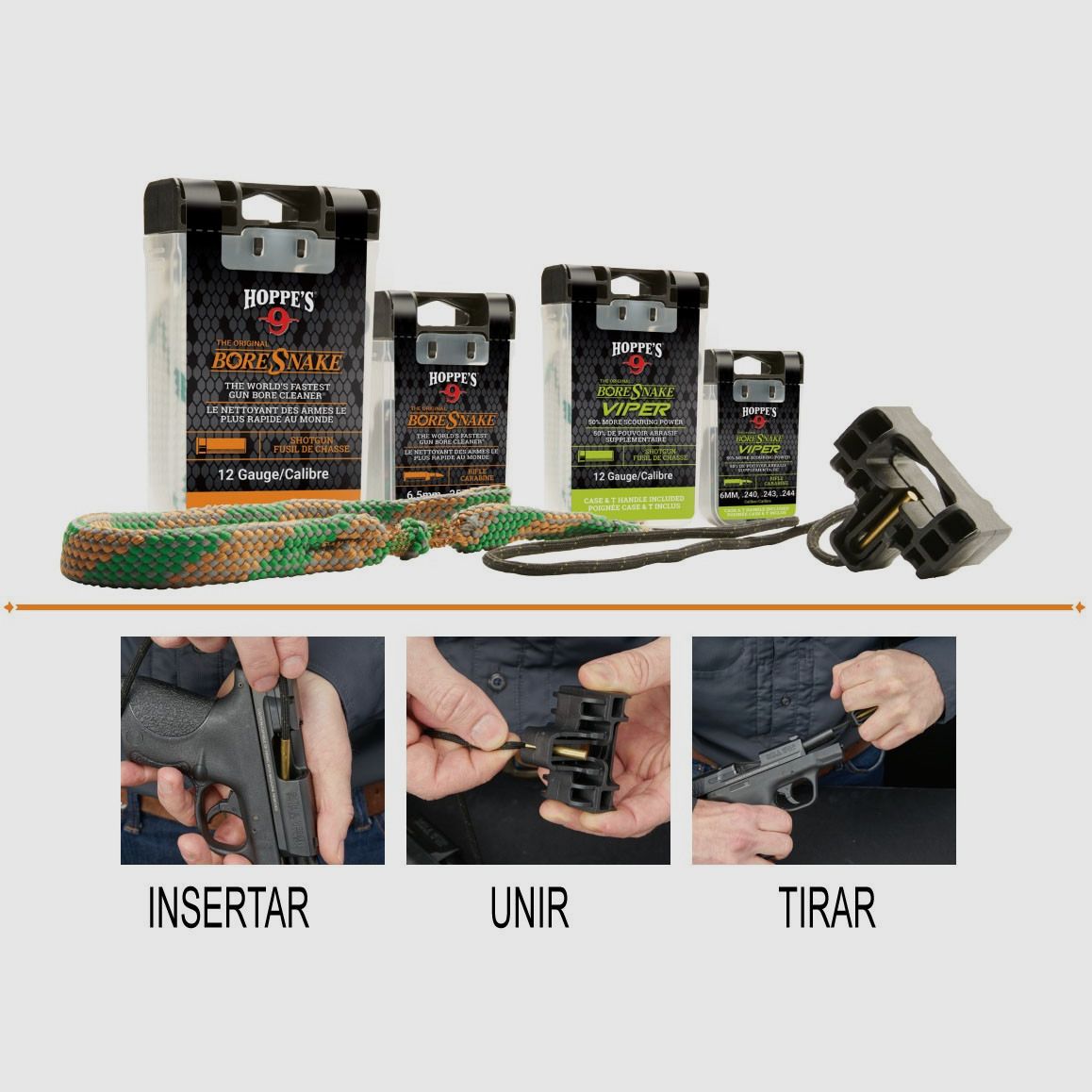 Putzstock Textil BORESNAKE Viper DEN – Kaliber 7mm – .270 – .280 – .284, Bild 4 von 4