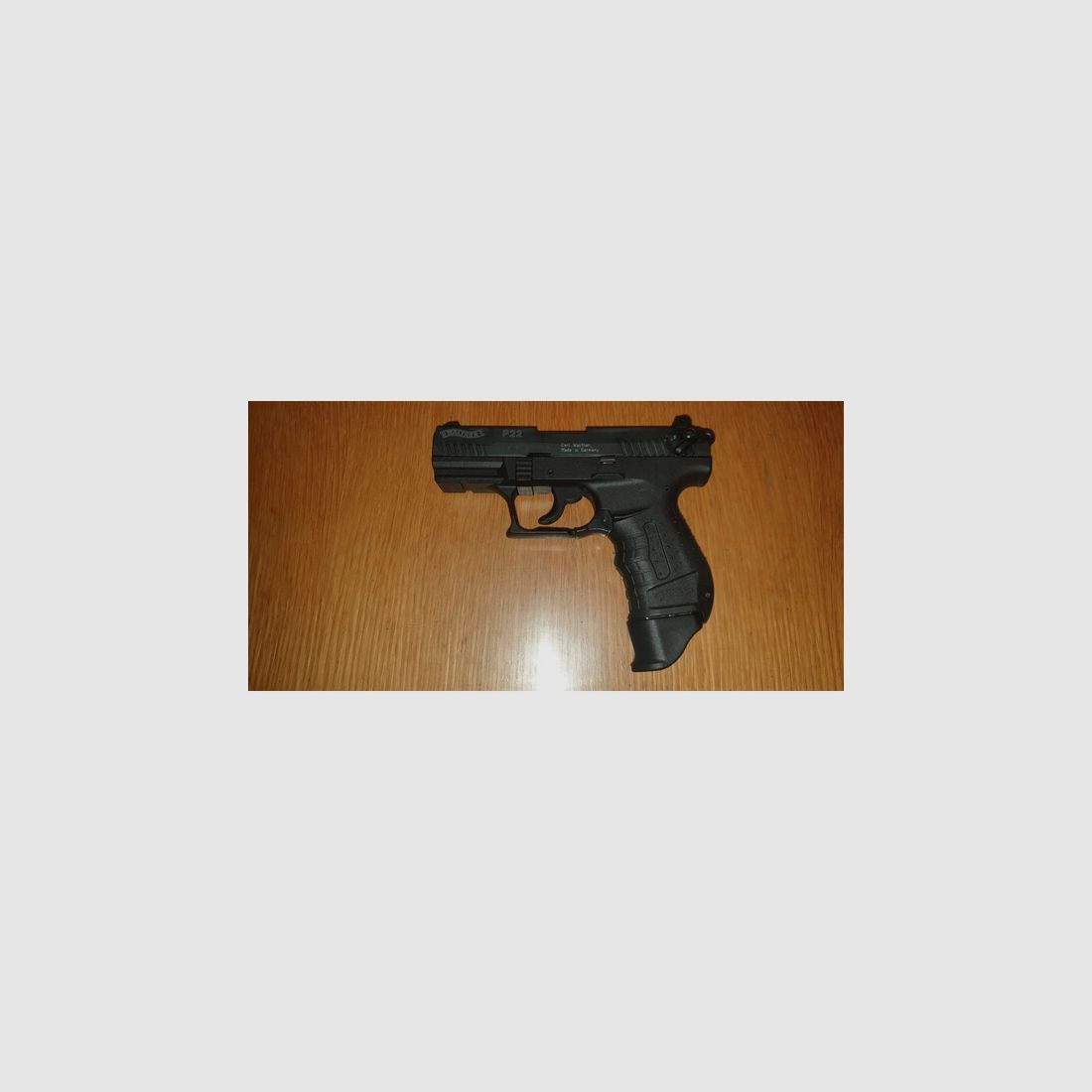 Walther P22 P22Q Magazinverlängerung Schreckschuss SRS Griffverlängerung Verlängerung Griffstück 22