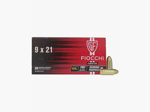 Fiocchi Munizione Cal.9×21 Classic Line 124 GRS FMJ