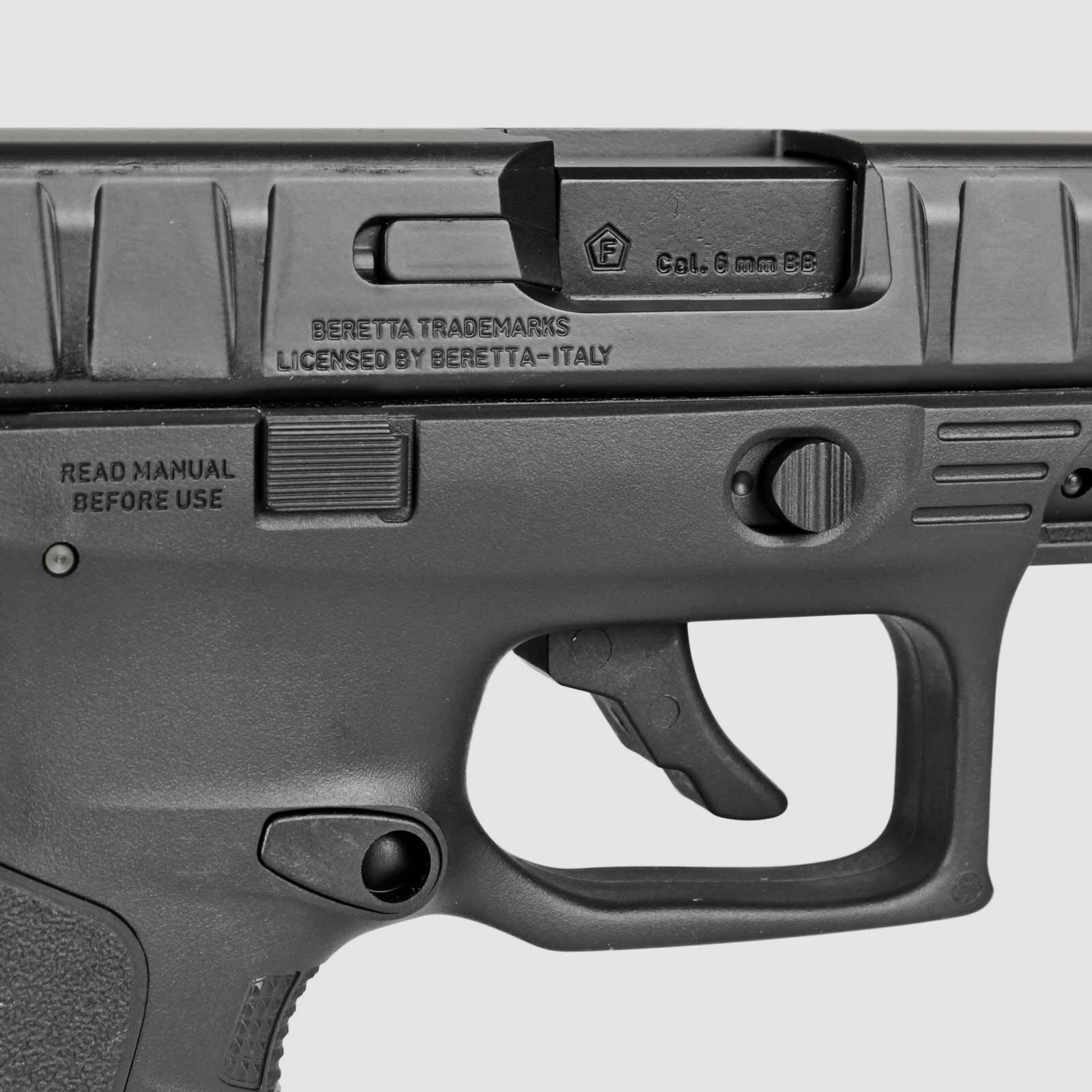 Komplettset Beretta APX Softair-Co2-Pistole Kaliber 6 mm BB Blowback (P18)