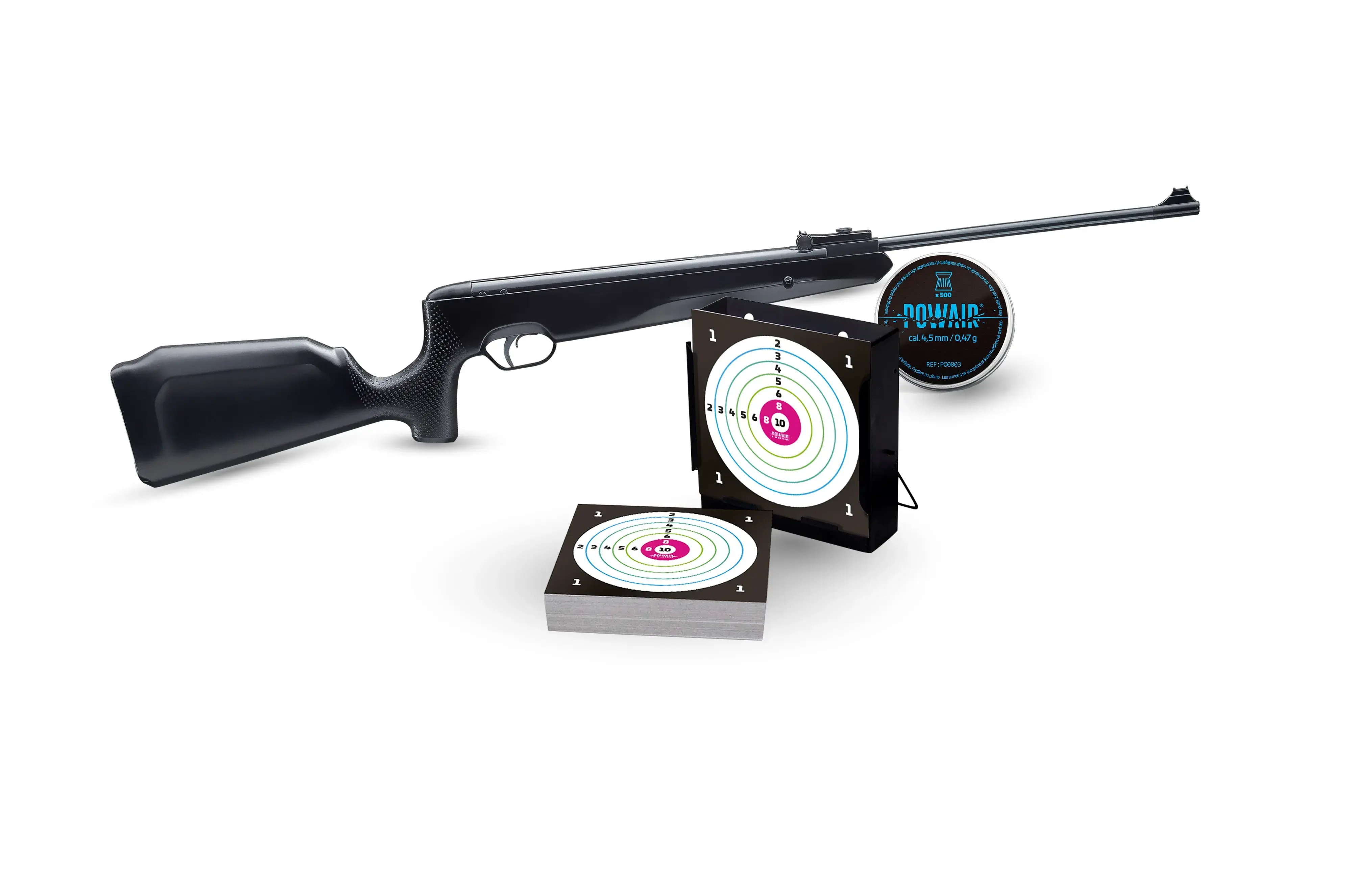 Pack Carabine Snowpeak SR1200S Calibre 4.5mm 19.9 Joules + Plombs + Cibles + Porte Cible, image 2 sur 2