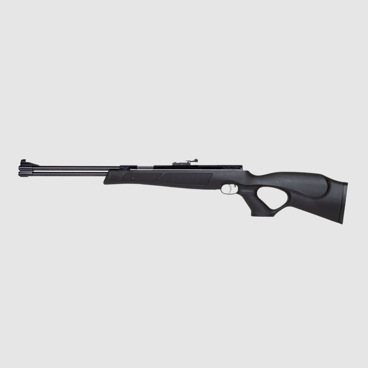 Starrlauf Luftgewehr Weihrauch HW 77 K Blackline schwarzer Synthetik-Lochschaft Kaliber 4,5 mm (P18)