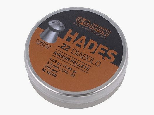 Scatola da 250 pallini JSB Hades - Cal. 5.5