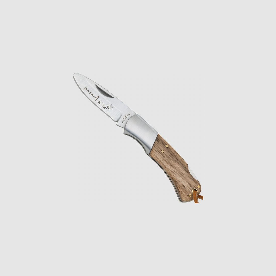Children's pocket knife zebra wood children's knife