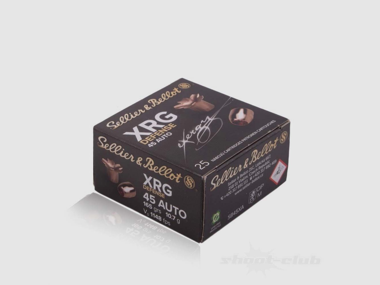 Sellier & Bellot XRG-D 10.7g/165grs .45ACP, image 2 of 4