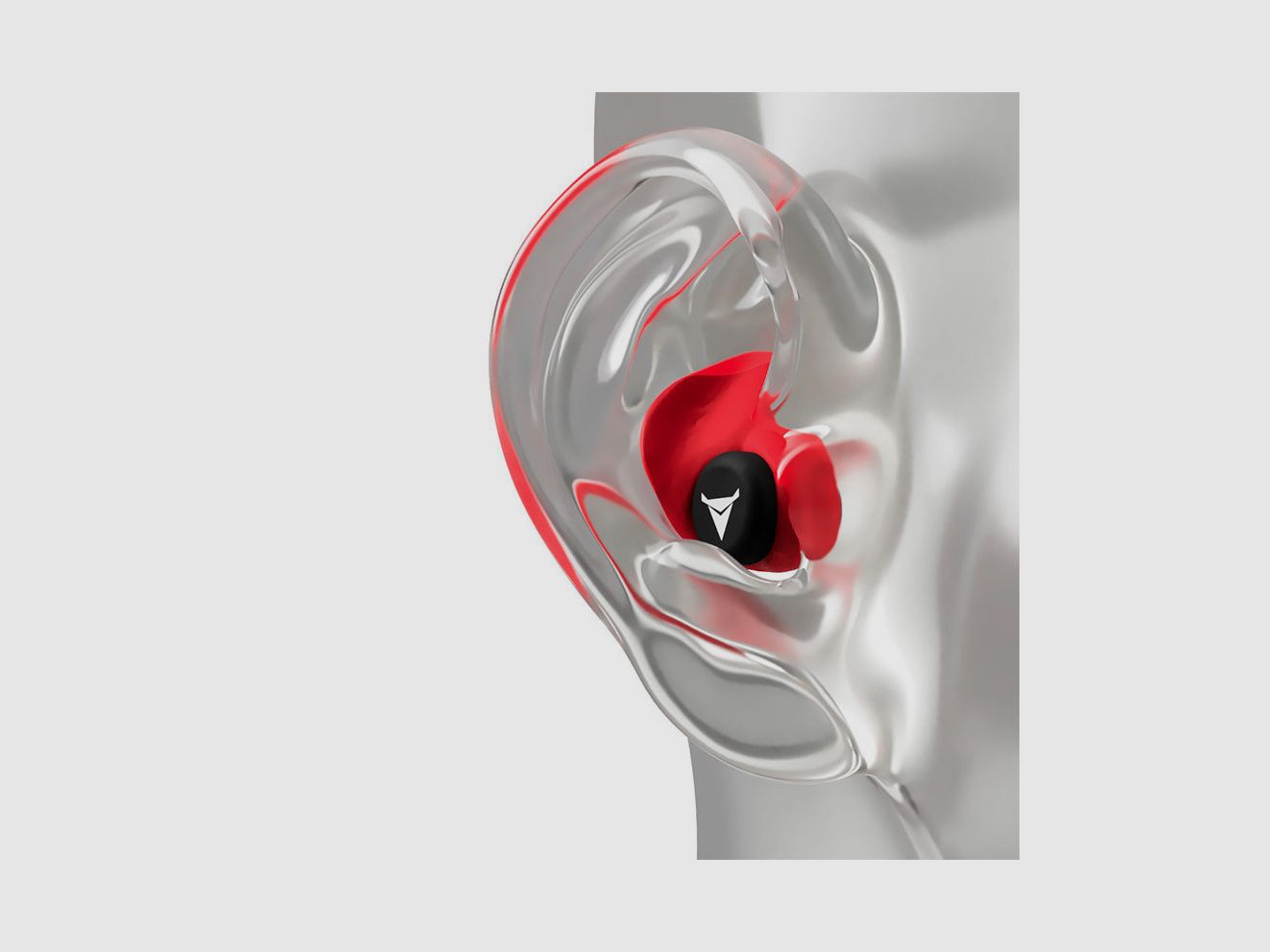 Decibullz 31 dB vervormbare oordoppen - rood, afbeelding 6 van 9