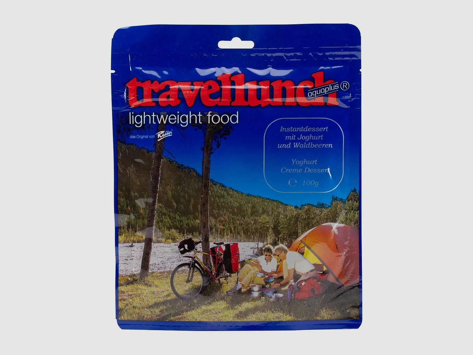 Travellunch Instantdessert mit Joghurt und Waldbeeren