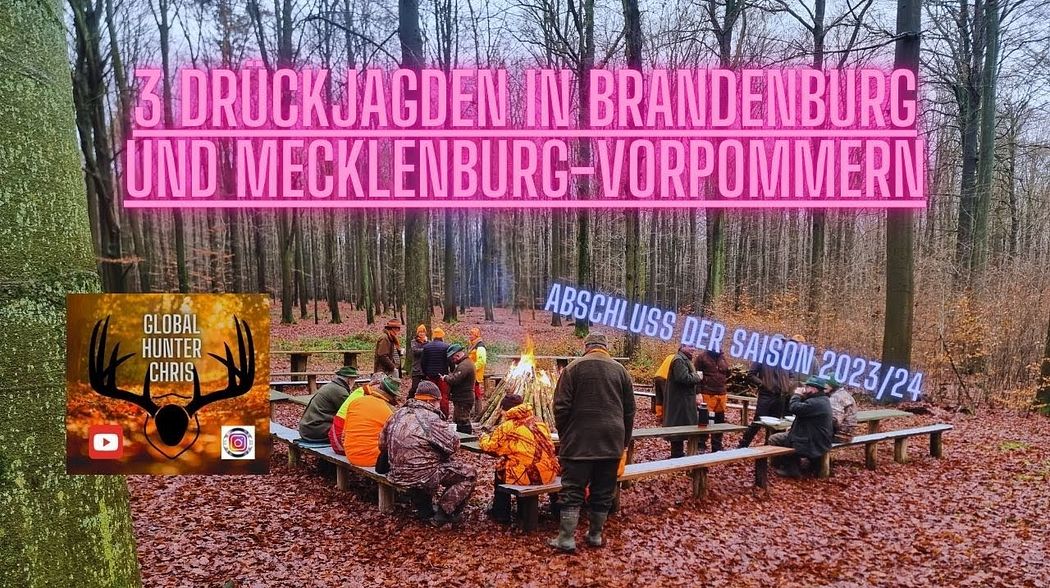 3 Drückjagden in Brandenburg und Mecklenburg-Vorpommern , Drückjagd-Journal Folge 8/23