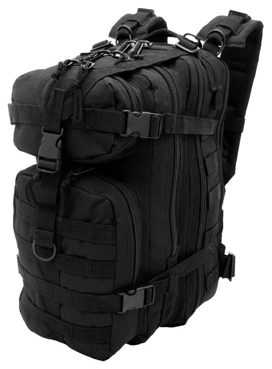 Taktischer Militär-Rucksack ASSAULT BACKPACK CAMO Military Gear 25L schwarz