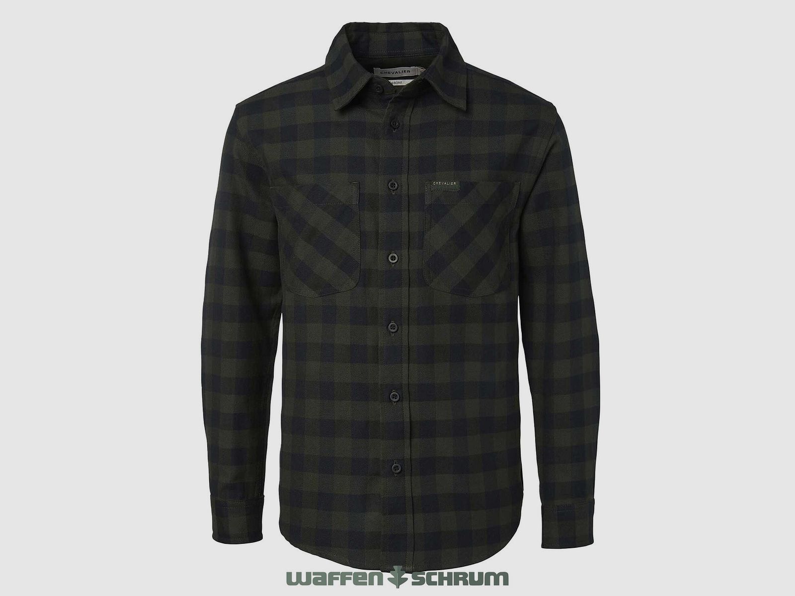 Camicia Chevalier Ferret Flanella Junior Verde Myrtle a Quadri