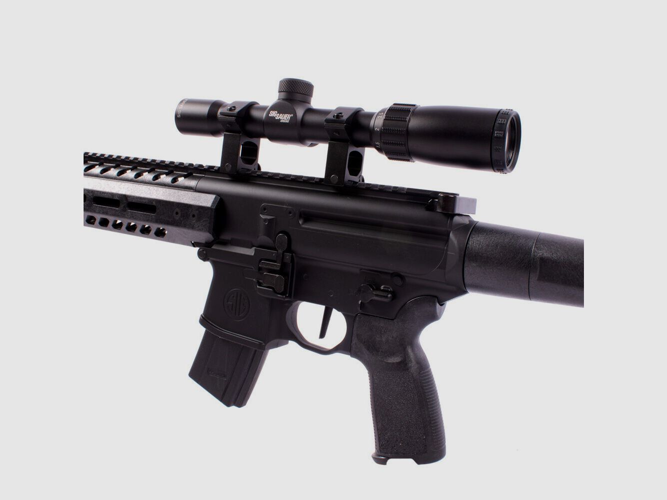 Sig Sauer	 MCX Gen2 CO2 Gewehr NBB SET 4,5mm Diabolo BLK +1-4x24 ZF