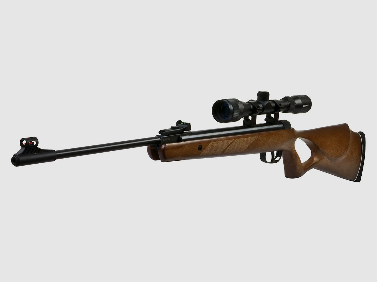 Knicklauf Luftgewehr Diana two-fifty Fiberoptik Lochschaft inklusive Diana Zielfernrohr 3-9x32 Kaliber 4,5 mm (P18)