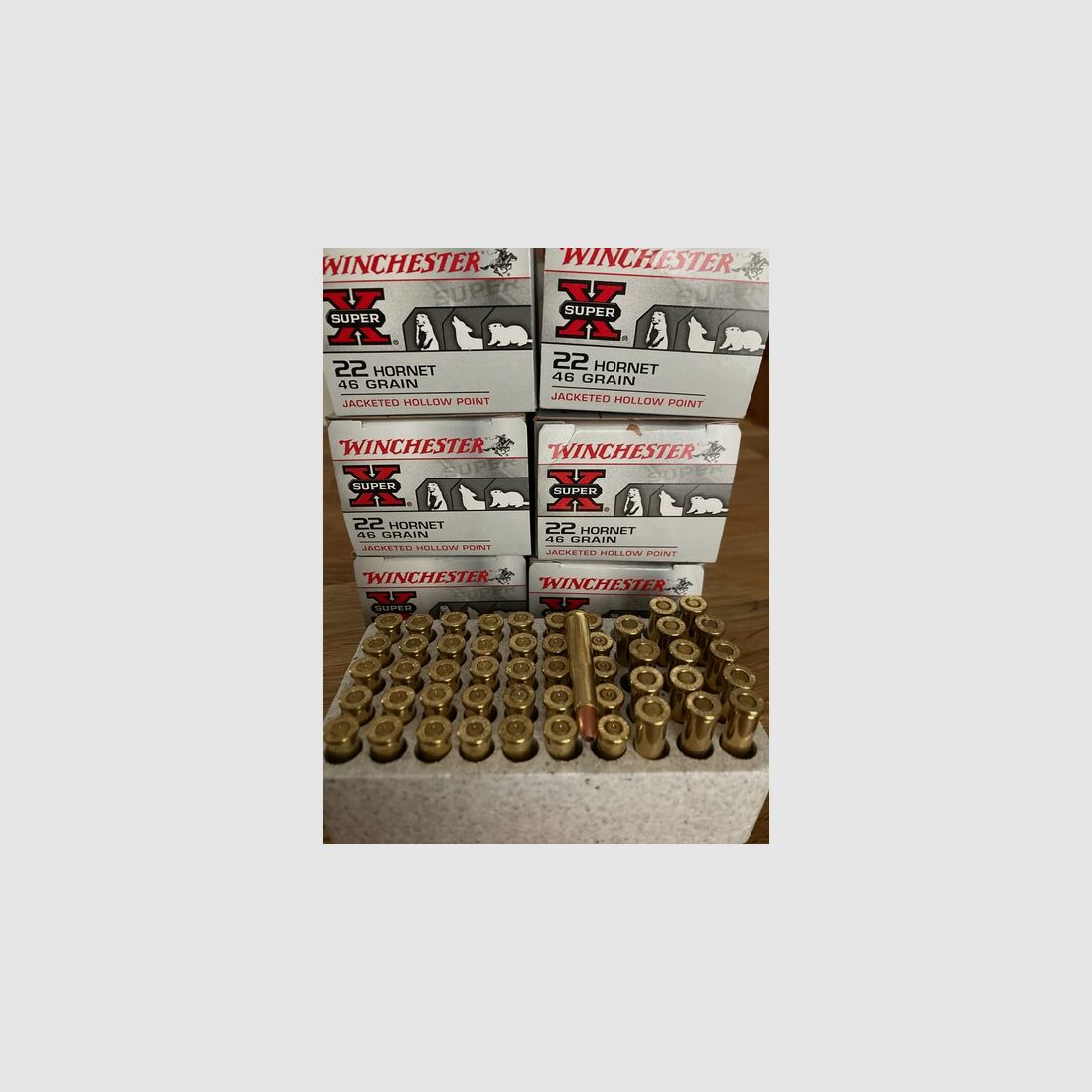 22 Hornet Winchester 265 Schuss