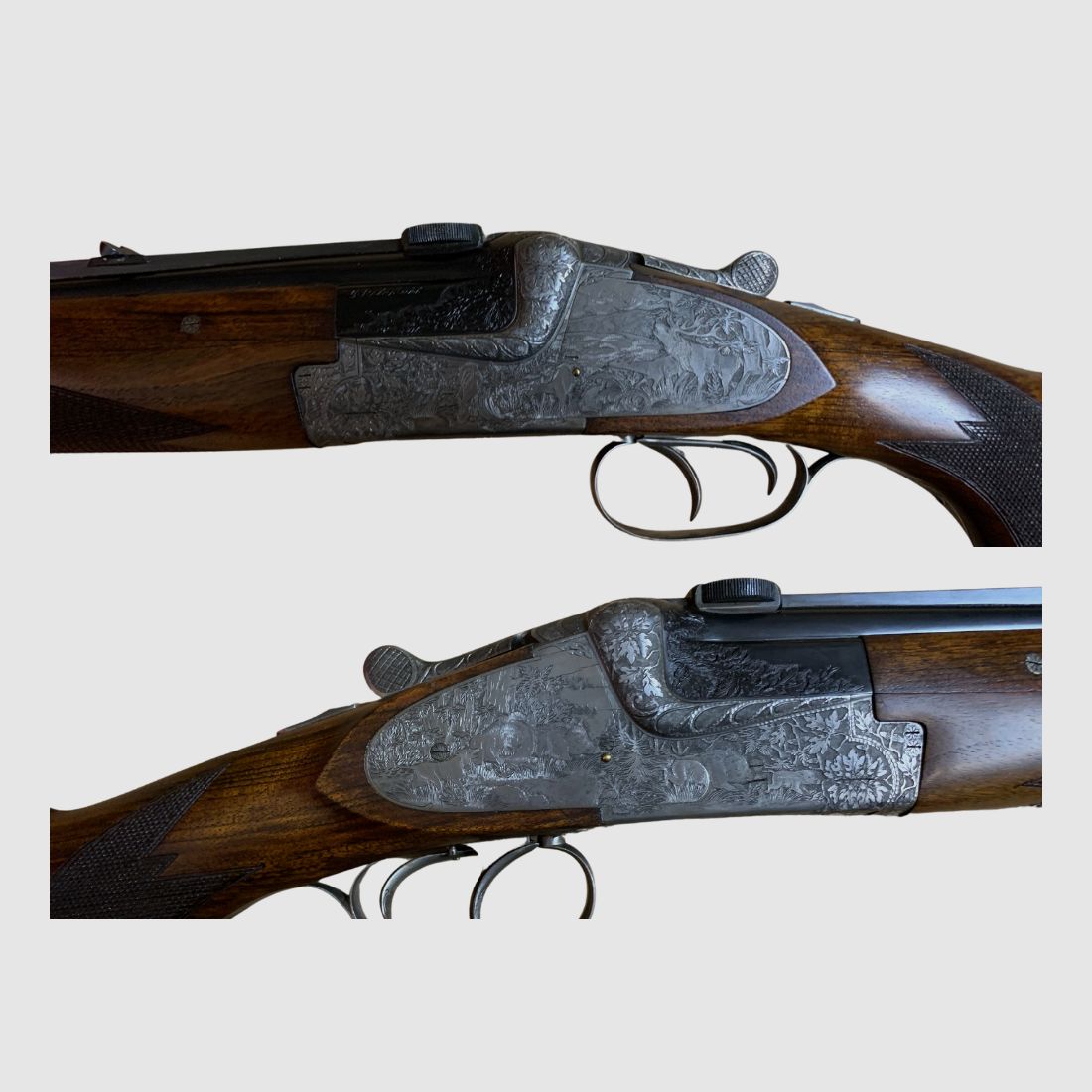 Double rifle Merkel 8x75RS with 2x Schmidt & Bender scopes