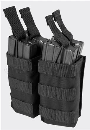 Doppelte offene Magazintasche für Gewehr, schwarz